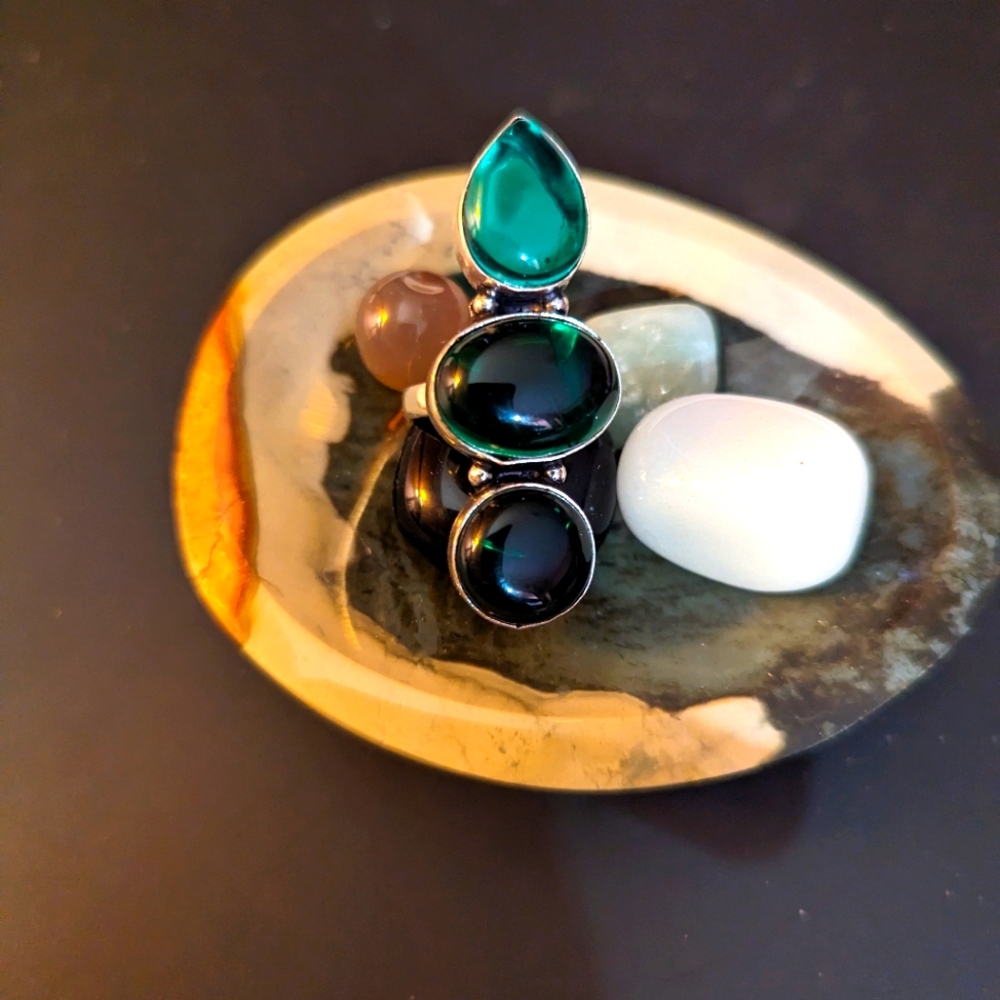 Gorgeous Green Agate Ring